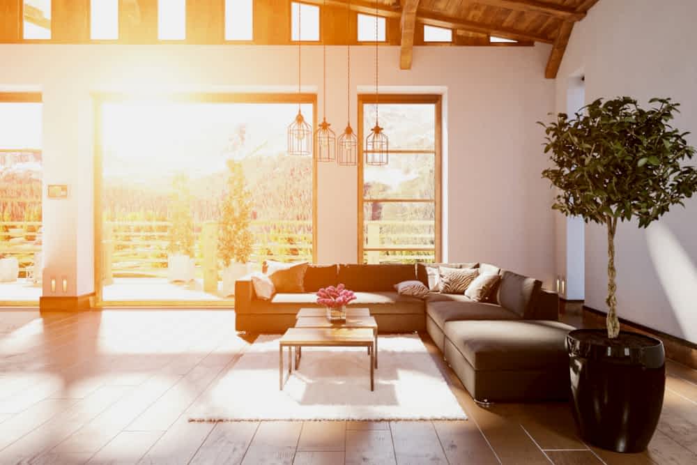 Sonnenschutzglas Wohnzimmer